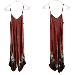 Ganji LA Boho Earthy Spaghetti Strap Maxi Dress